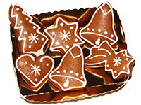 Christbaumbehang aus Lebkuchen