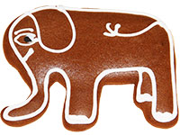 Original Ischler Lebkuchen-Elefant