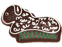 Lebkuchen-Lmmchen mit Schokoberzug