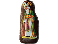 Lebkuchen-Nikolaus mit Schokoberzug