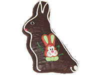 Lebkuchen-Osterhase mit Schokoberzug