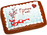 Lebkuchen-Bild "Frohes Fest"