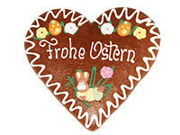 Lebkuchenherz "Frohe Ostern"