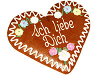 Ischler Lebkuchenherz "Ich liebe Dich"